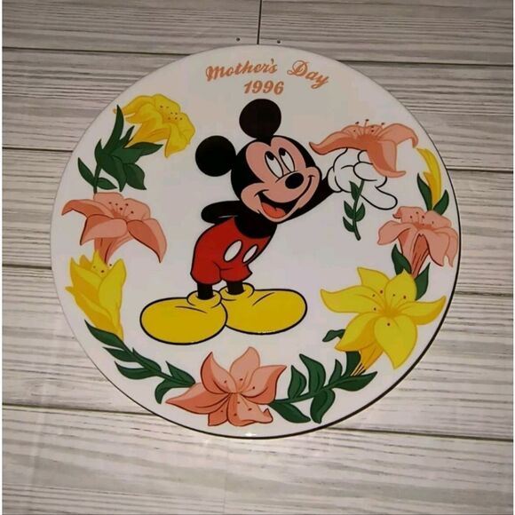 Grolier Vintage 1996 Walt Disney Mickey Mouse Mothers Day Plate Limited Edition - Picture 2 of 9